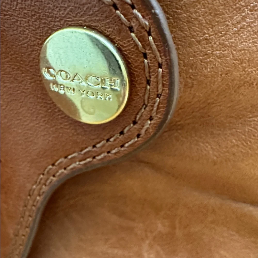 COACH Women’s Boots Size 7 B Waldorf Brown Ankle Boots Block Heels